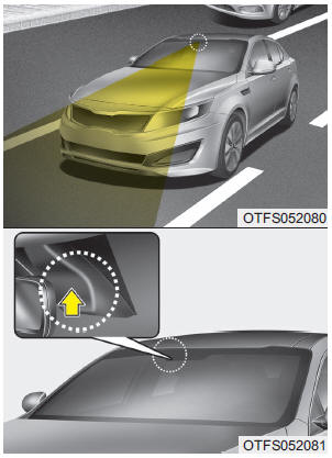 Система удержания полосы движения распознает разметку полос движения на дороге