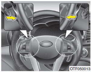 Подрулевые переключатели передач функционируют, когда рычаг переключения передач