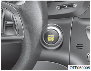 При открывании передней двери включается подсветка кнопки запуска и остановки